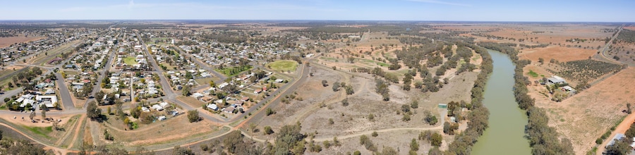 Nyngan on the Bogan river , New South Wales, Australia.