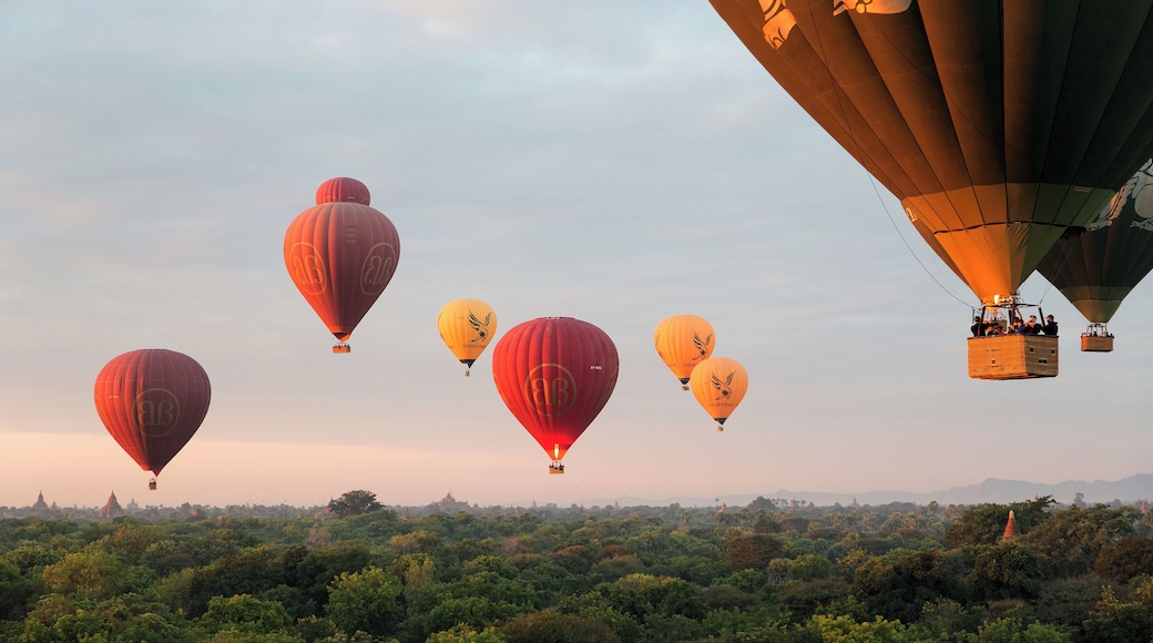 A sunrise balloon ride over Bagan might seem expensive and touristy, but you can't get this view from a temple rooftop!