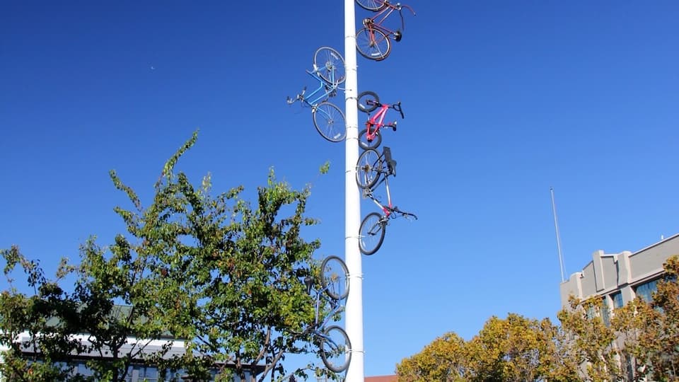 Bicycles Art at JLS, Oakland CA