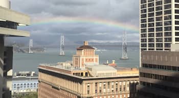 Cool rainbow over the Bay Bridge