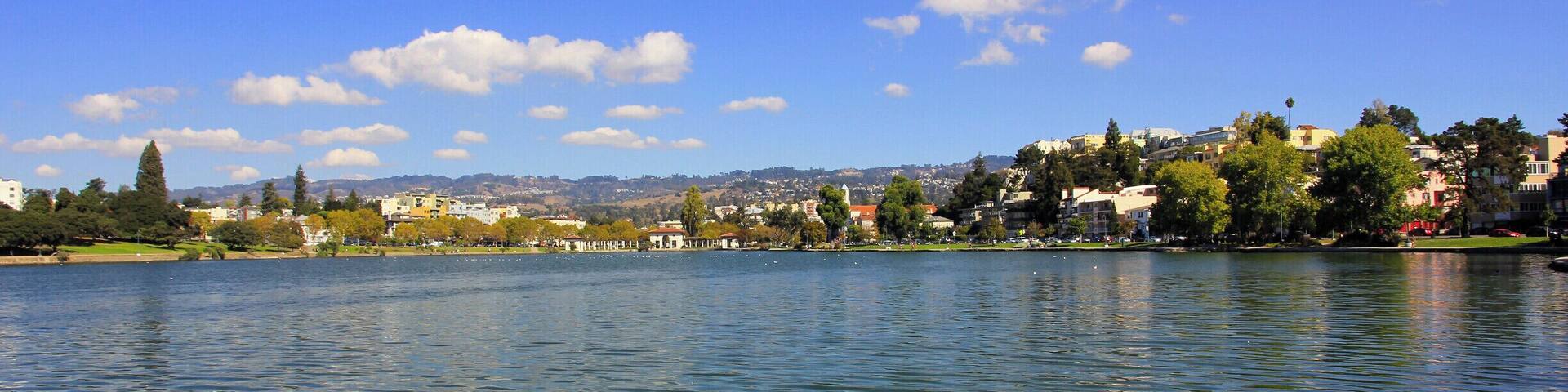 Beautiful day for a walk around the lake