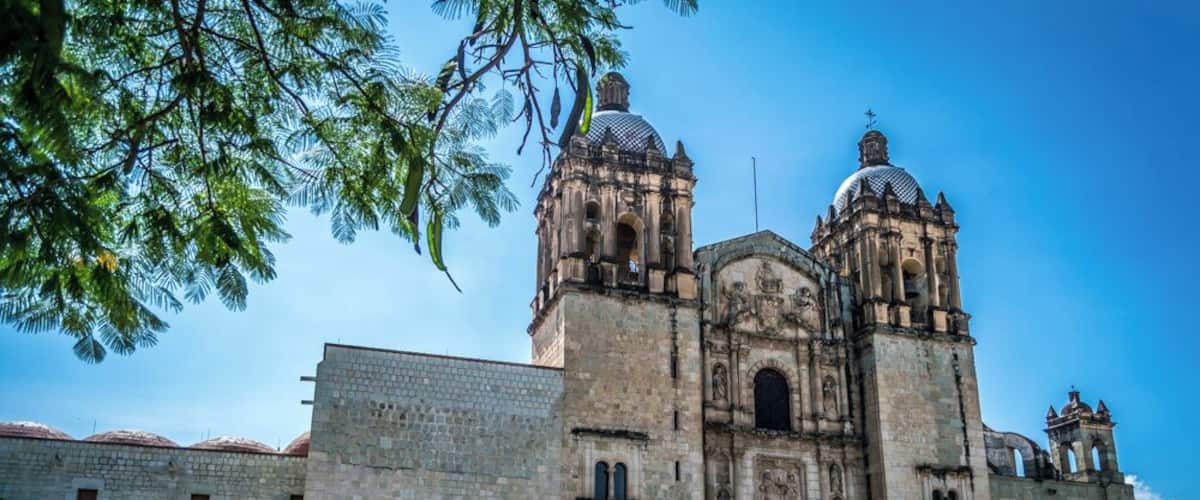 The Santo Domingo temple, as seen from the outside.
