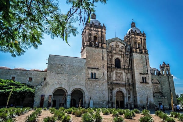 The Santo Domingo temple, as seen from the outside.