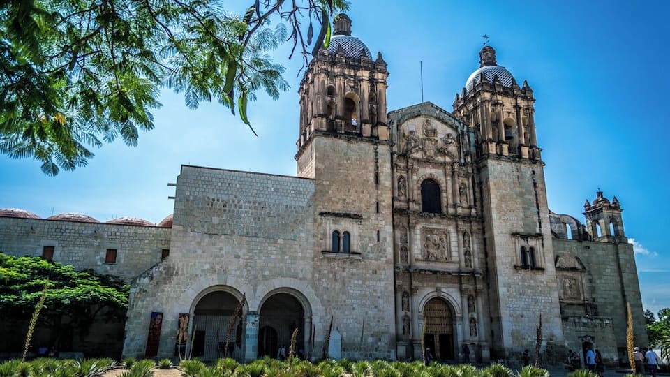 The Santo Domingo temple, as seen from the outside.