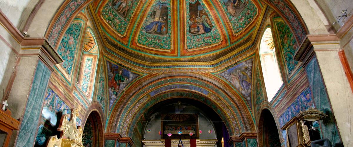 Oaxaca ofreciendo vistas interiores, una iglesia o catedral y patrimonio de arquitectura