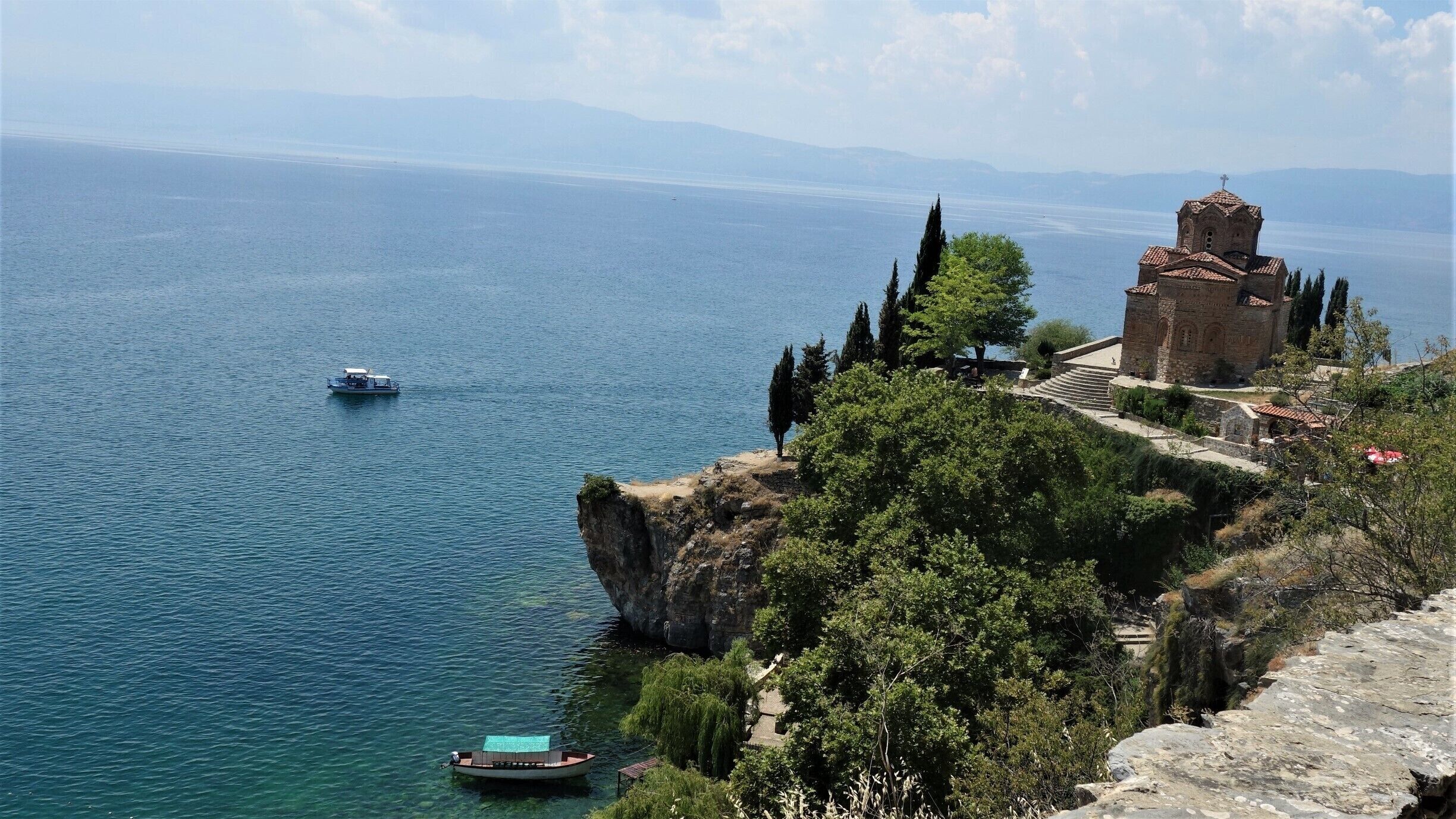 Lake Ohrid, one of the 365 (?) churches on the shores of the lake.  #BeachTips  #TroveOnTuesday