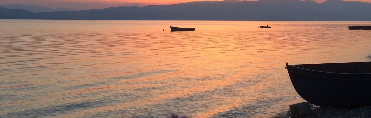 Sunset lake Ohrid