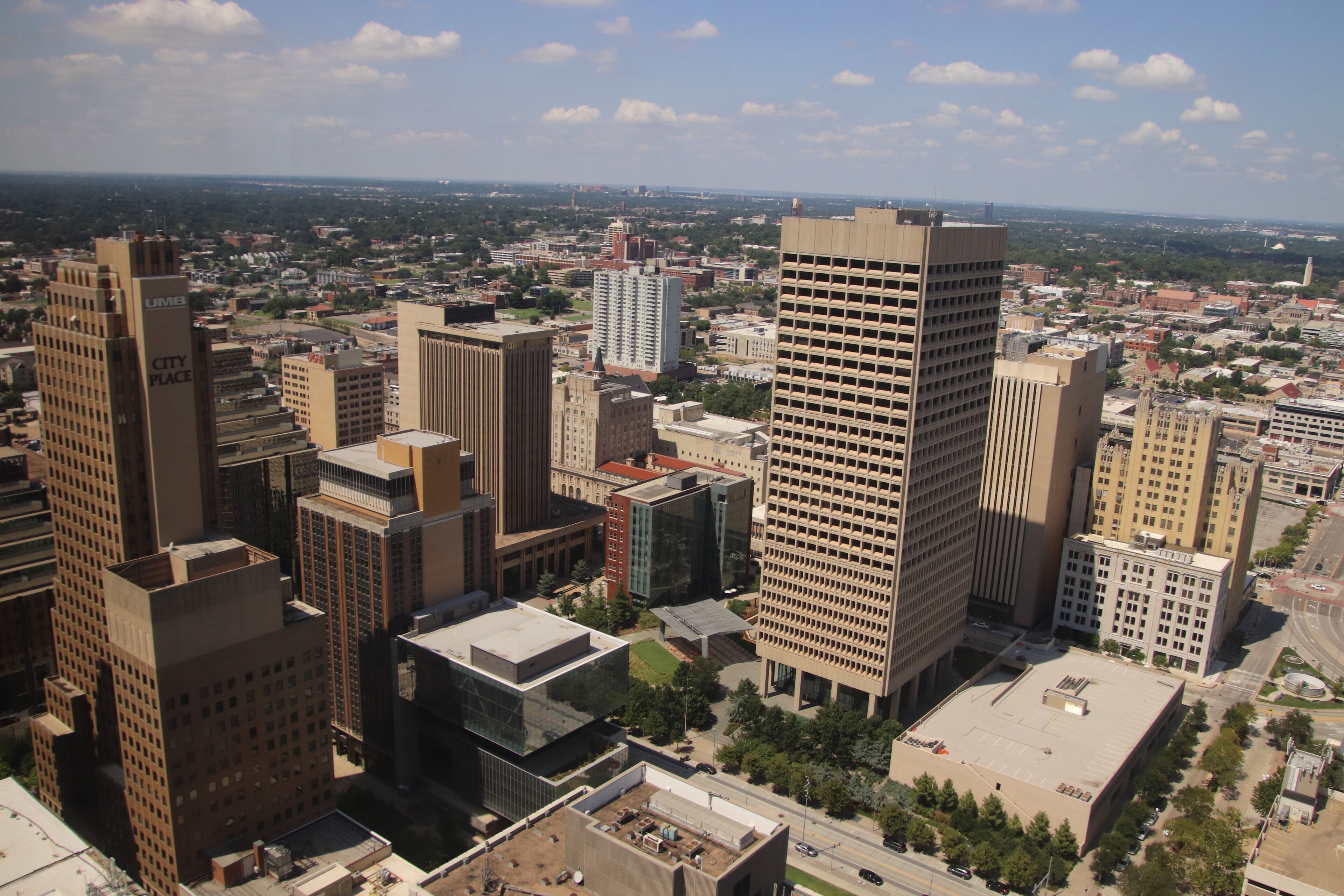 Taken from a building downtown.