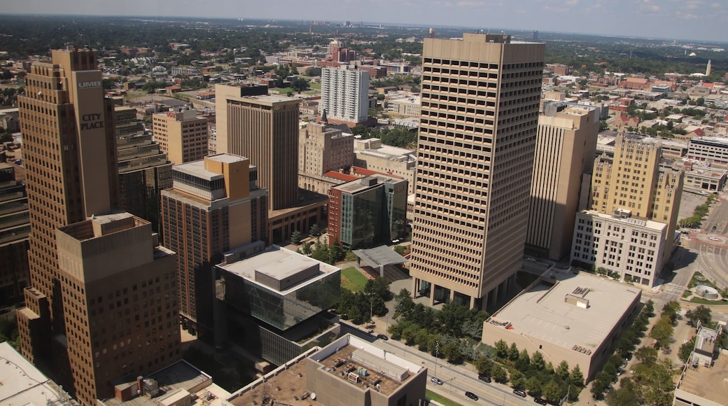 Taken from a building downtown.