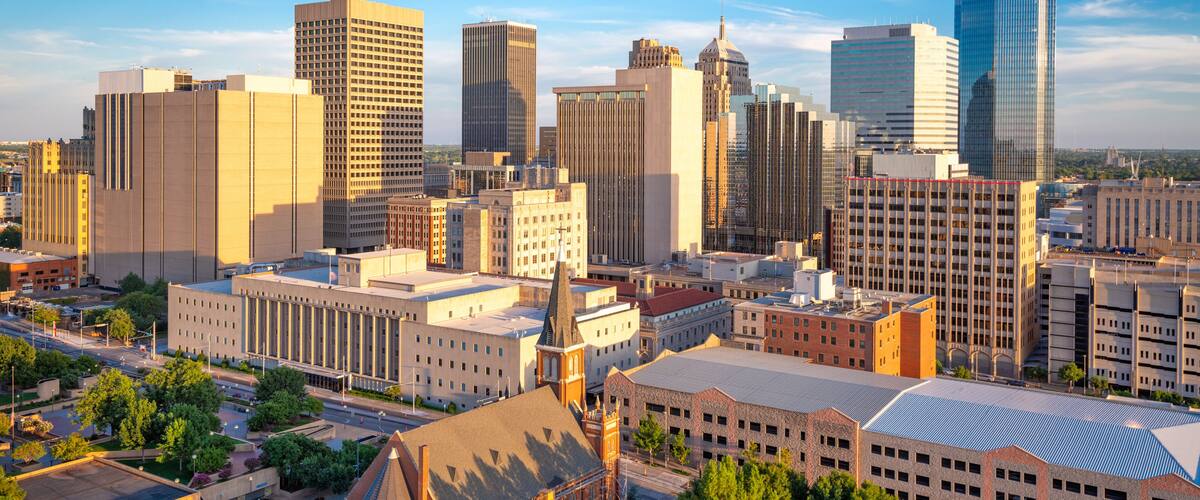 Oklahoma City, Oklahoma, USA Downtown Cityscape