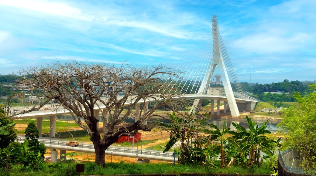 Pont de Cocody (Cocody Bridge), Abidjan, Côte d'Ivoire (Ivory Coast), West Africa