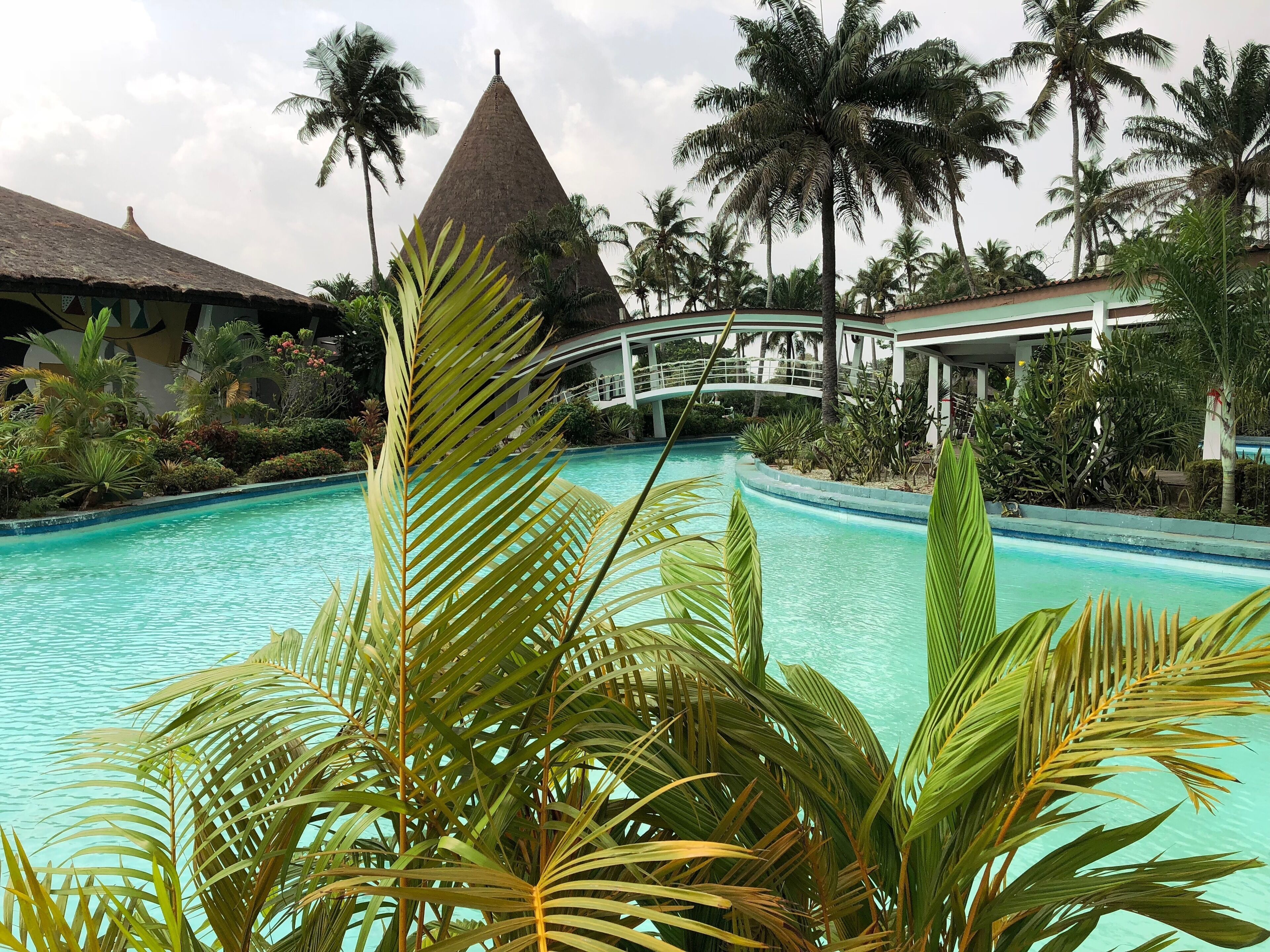Only five star hotel in Abidjan, a real landmark: Ivoire Hotel. The biggest swimming pool is Western Africa.