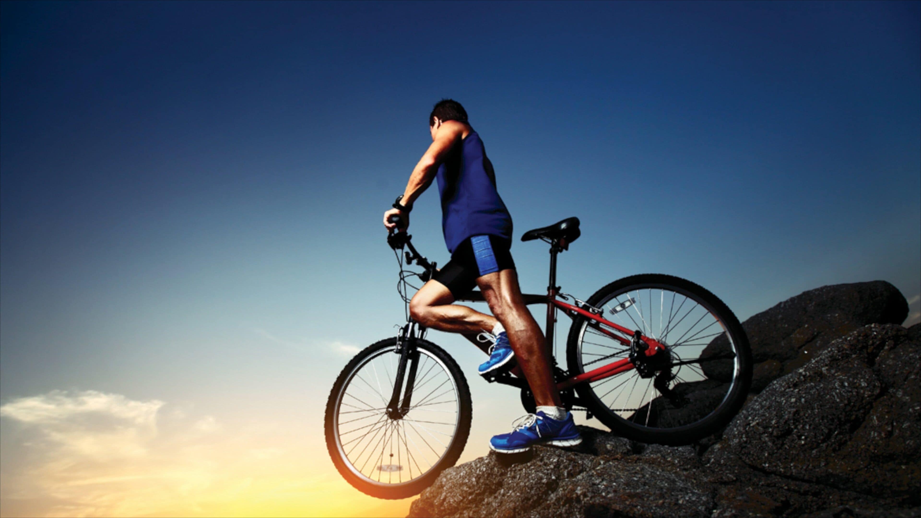 Ontario showing mountain biking as well as an individual male