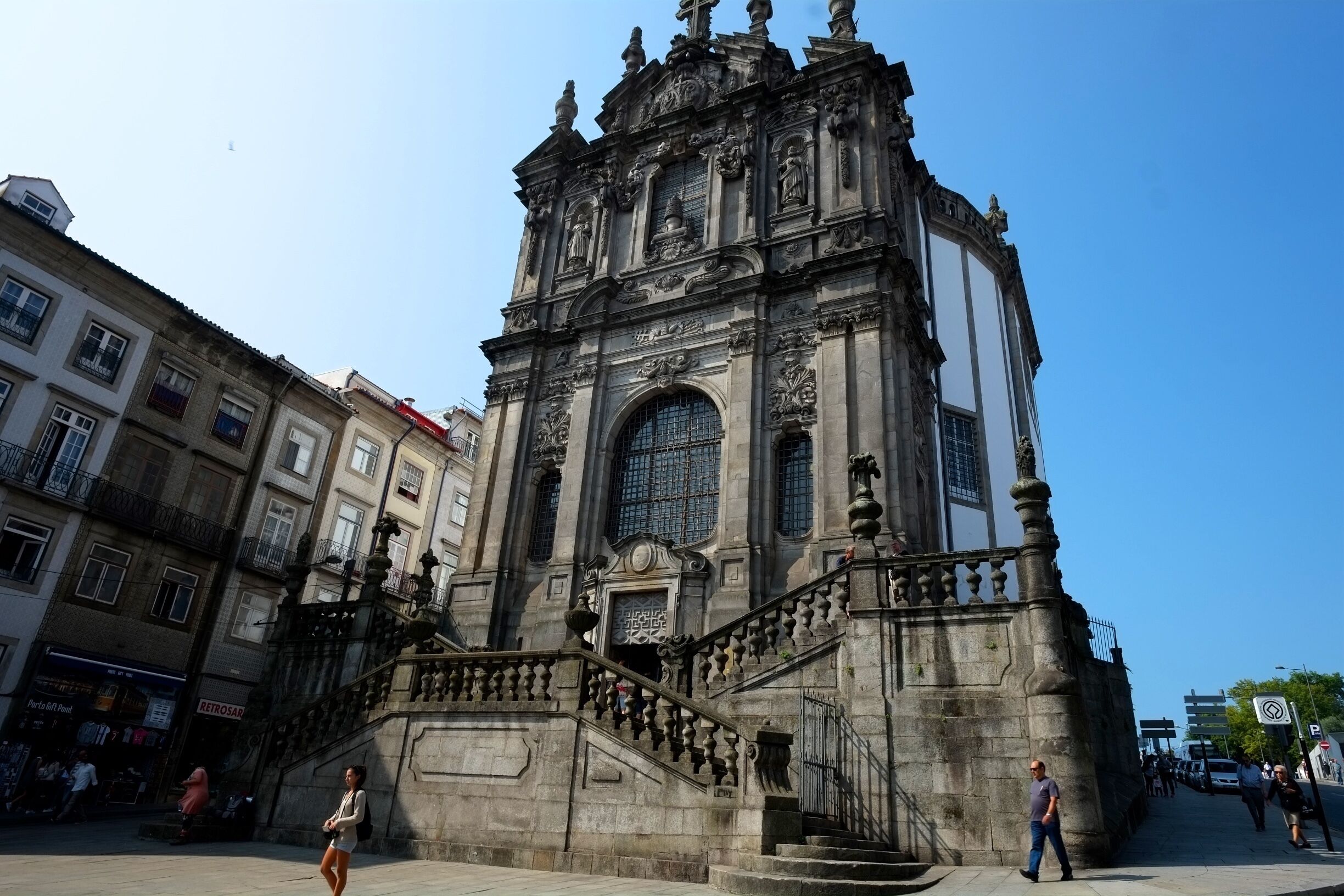 The Clérigos Church is a Baroque church in the city of Porto, in Portugal. Its tall bell tower, the Torre dos Clérigos, can be seen from various points of the city and is one of its most characteristic symbols.