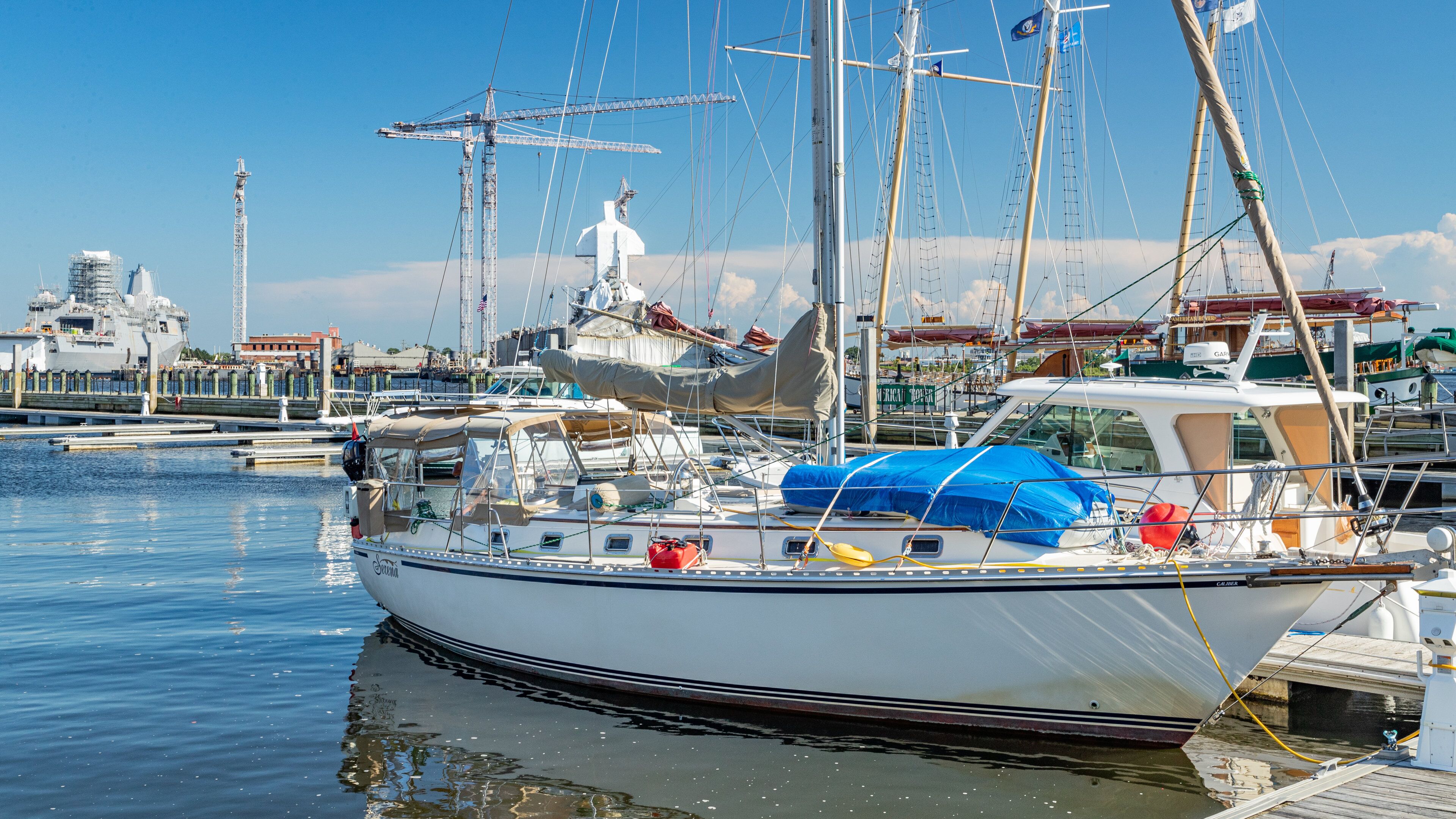 Norfolk showing a bay or harbor