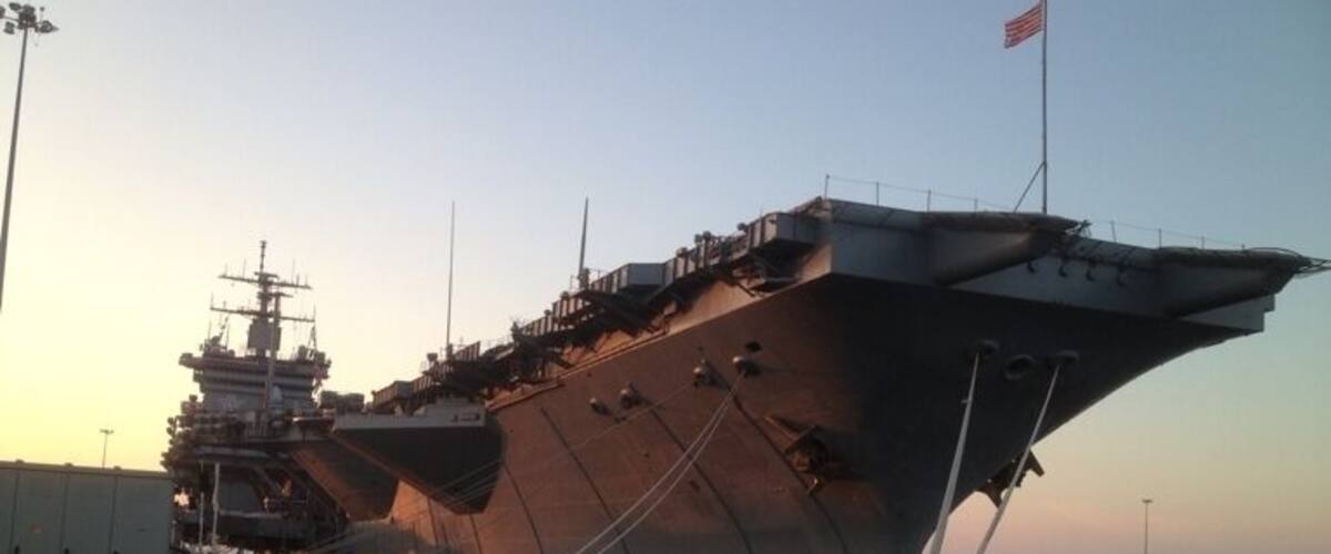 USS Enterprise on its last active day