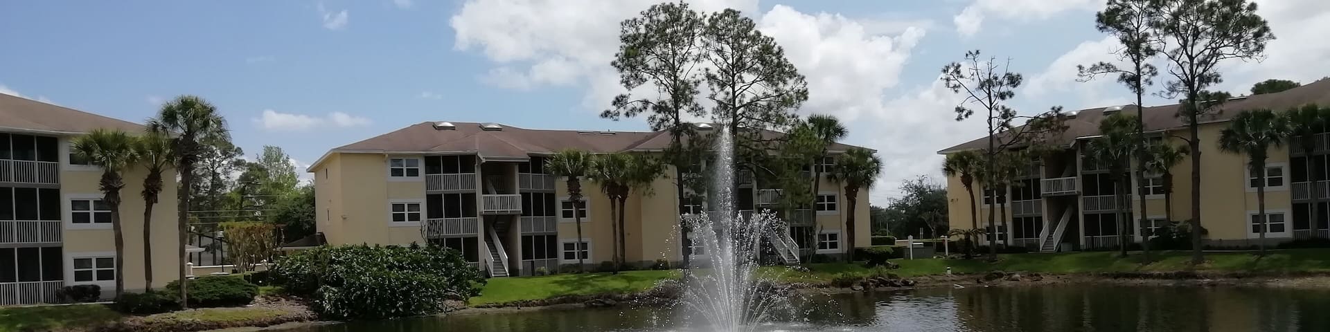 View across the lake.