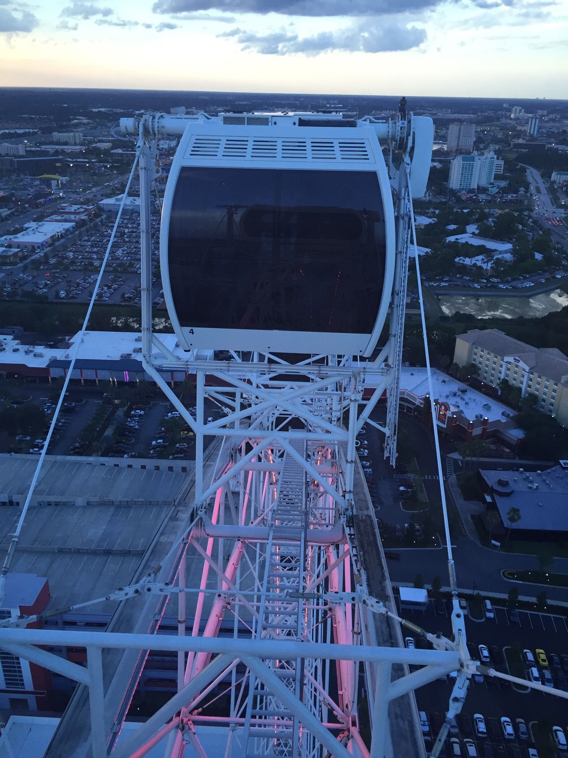 Looking out from the high point. 