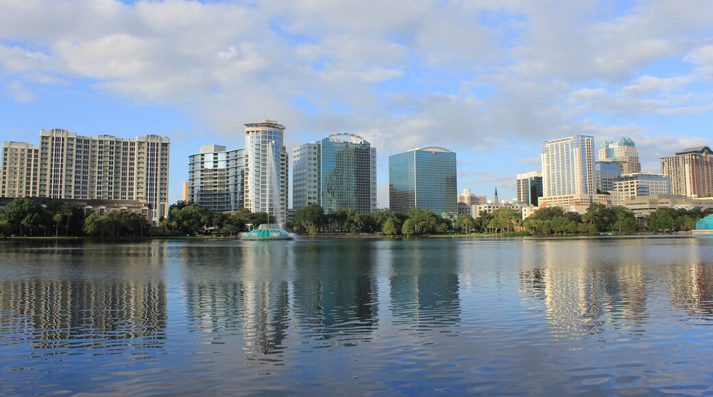 View of Orlando from Lake Eola.