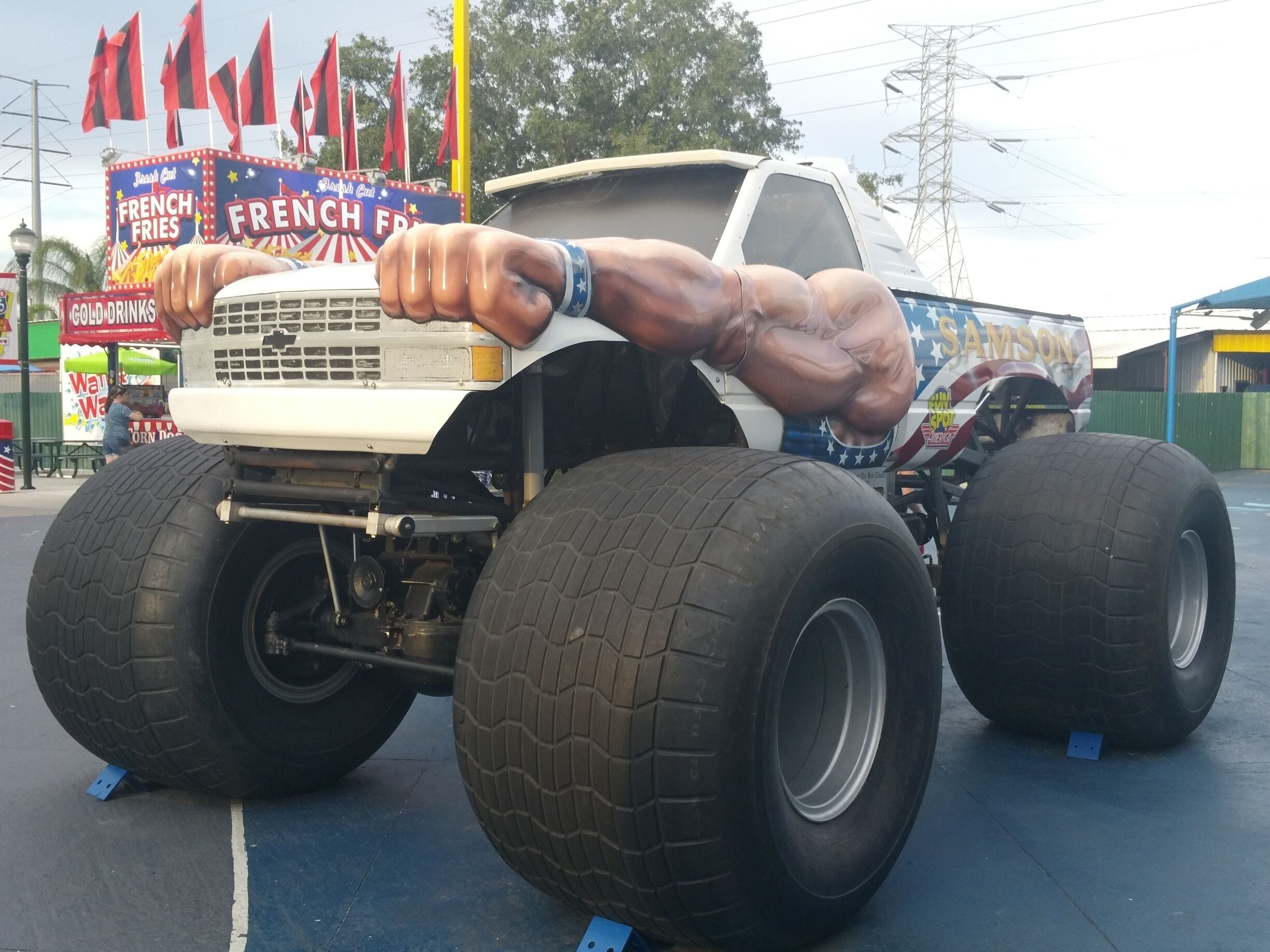 Fun Spot  America is a cool and entertaining place for the entire family.  This Chevrolet truck is on display inside the complex.