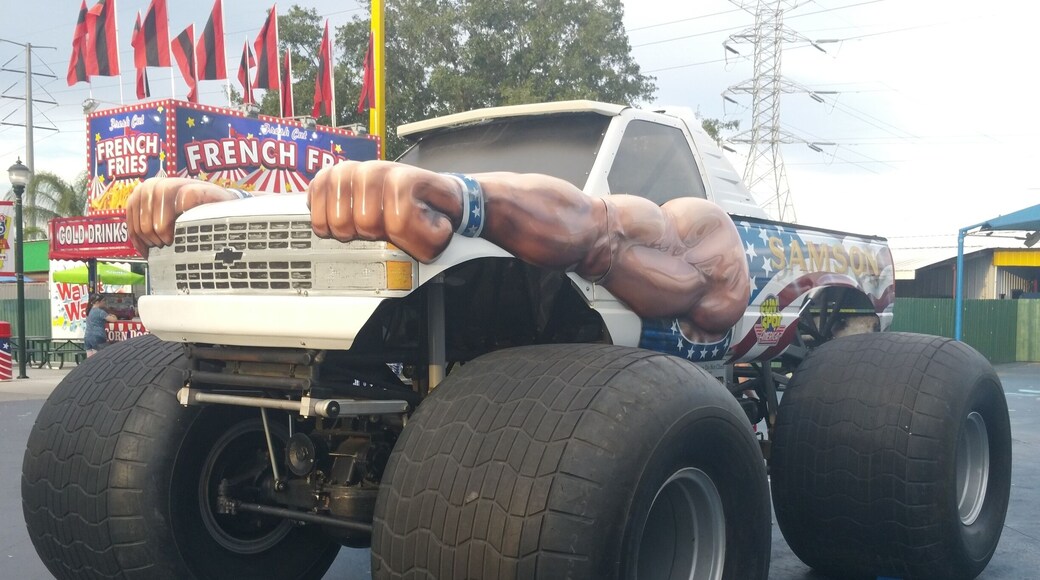 Fun Spot America is a cool and entertaining place for the entire family. This Chevrolet truck is on display inside the complex.