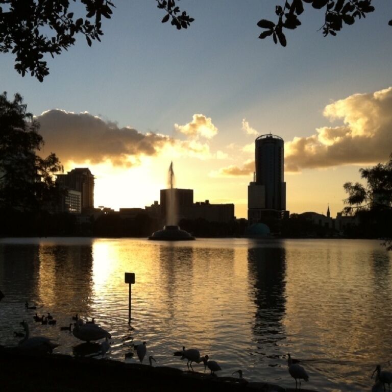 Sunset @Lake Eola