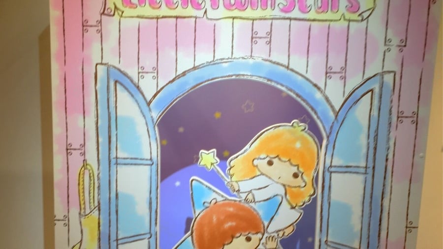 I was done in Osaka, we were watching the 40 Anniversary original exhibition of Little Twin Stars and My Melody.
They are very cute, it was nostalgic.