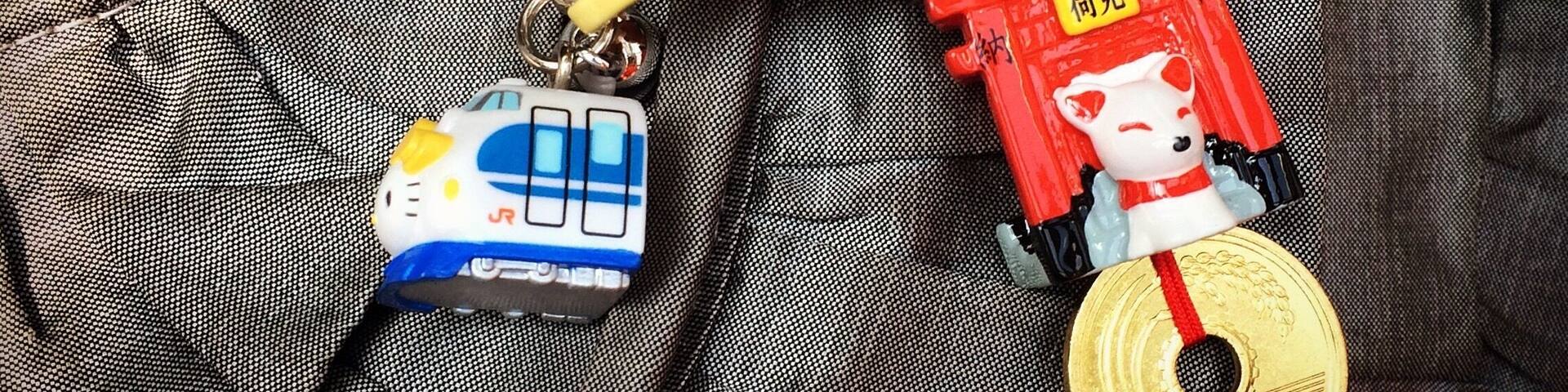 My favorite souvenirs from Japan are these little charms. I found the Hello Kitty Shinkansen charm at the Shin-Osaka train station at the kiosk on Track 20, of all places.