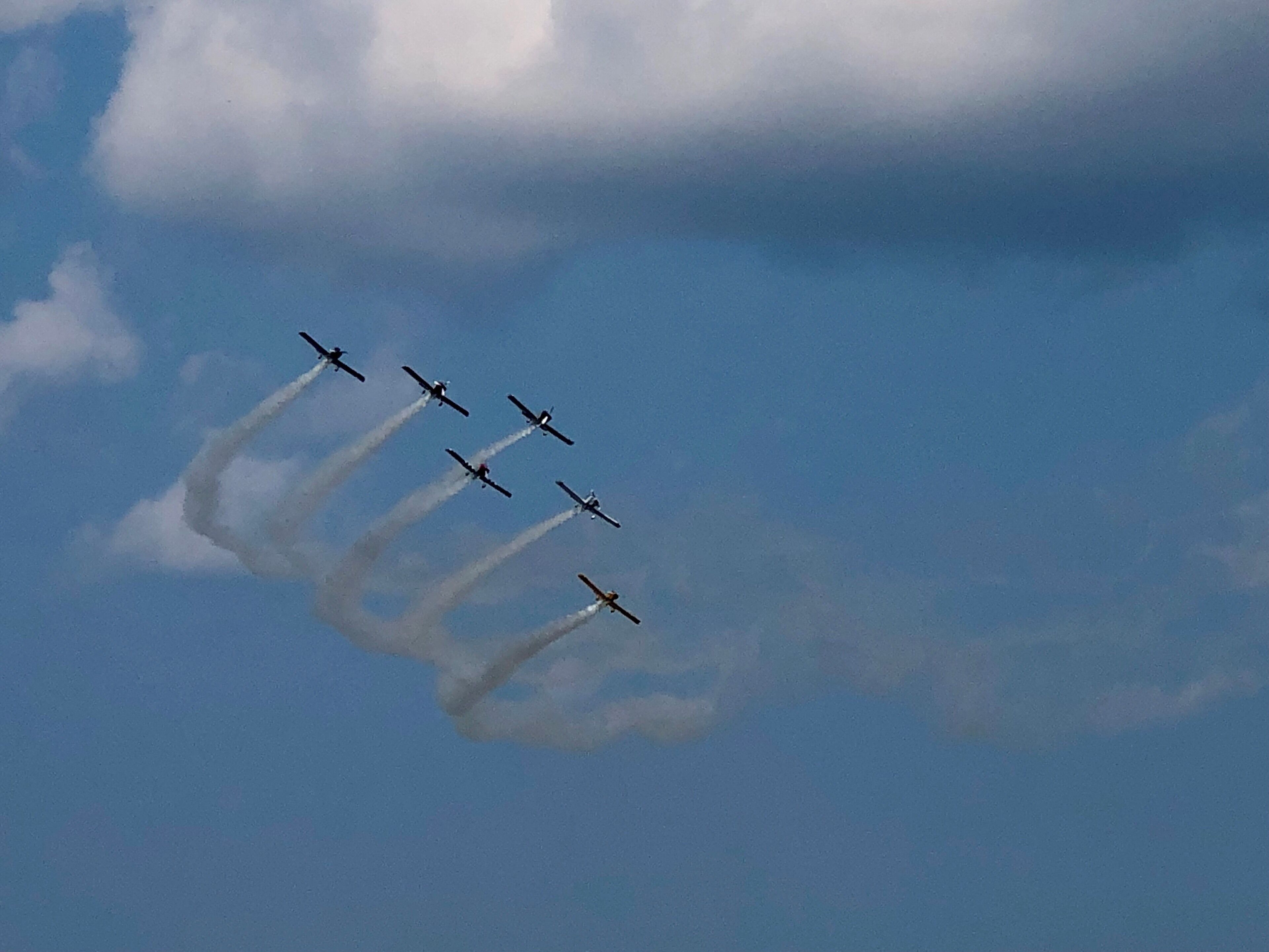 Precision flying by the Rocky Mountain Renegades.