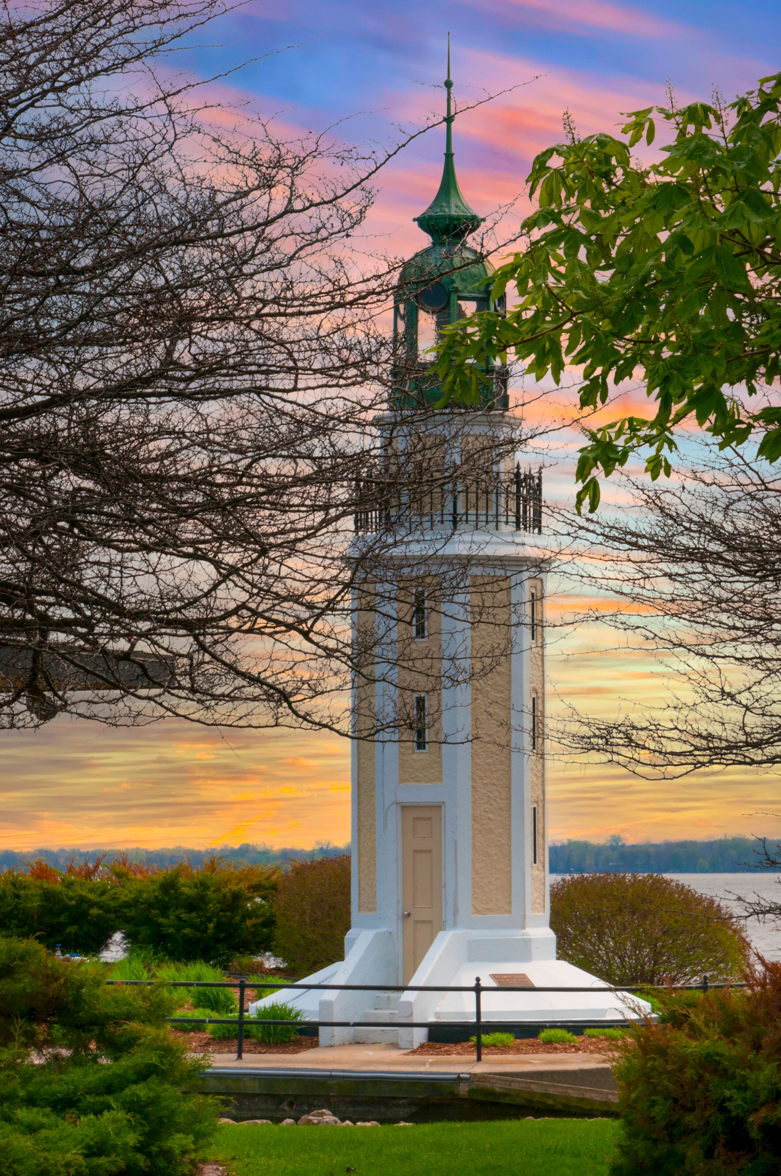 Bray's Point Lighthouse In Oshkosh, Wisconsin