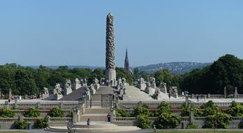 Vigeland Park is with more than 200 sculptures by Gustav Vigeland