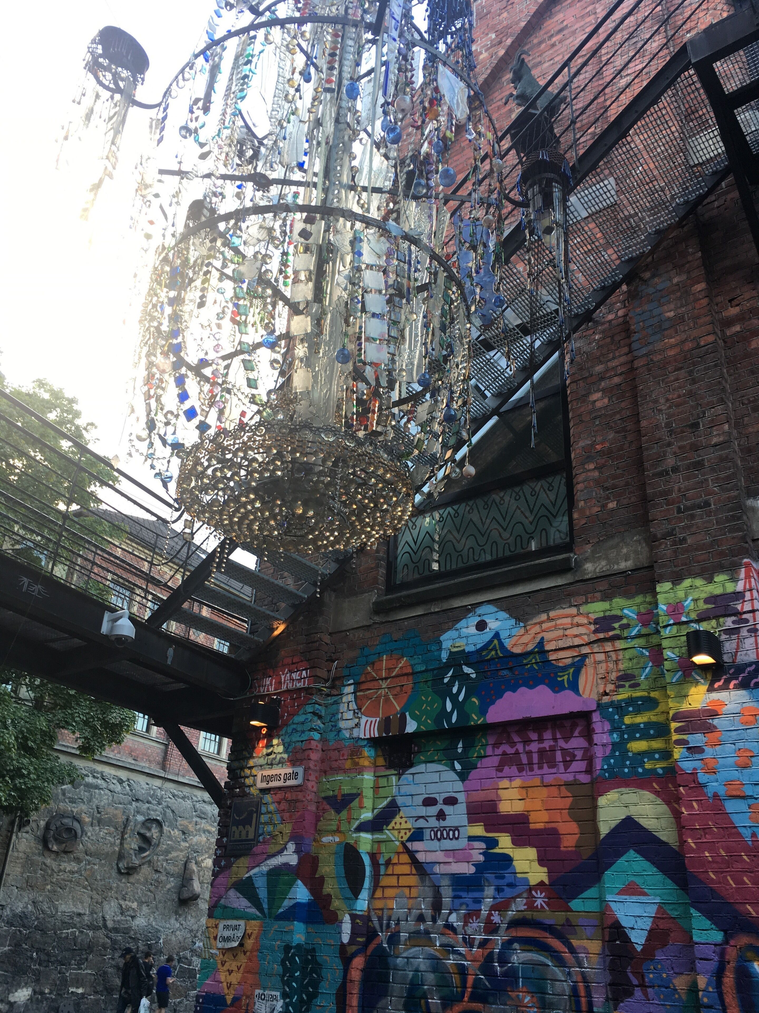 sea glass chandelier