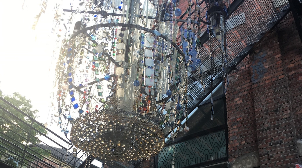 sea glass chandelier