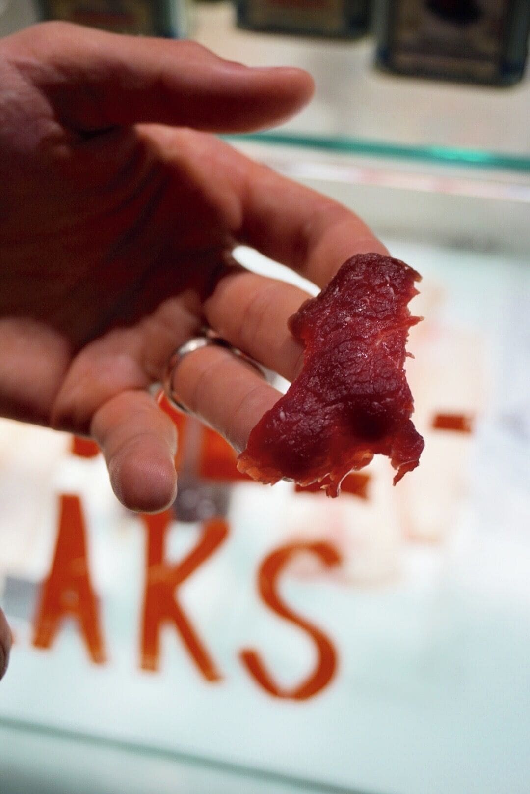 Mathallen is Oslo’s modern food market that opened in 2012, and it's a great place to find a tasty morsel. At the Vulkanfisk Seafood Counter, you can even try #WHALE! Yep, I ate whale in Oslo >:-O #FoodieFinds #Oslo #FoodMarket #Seafood
You can read that story on my blog, GlobalHeartbeat: http://www.globalheartbeat.co/eating-whale-norway/