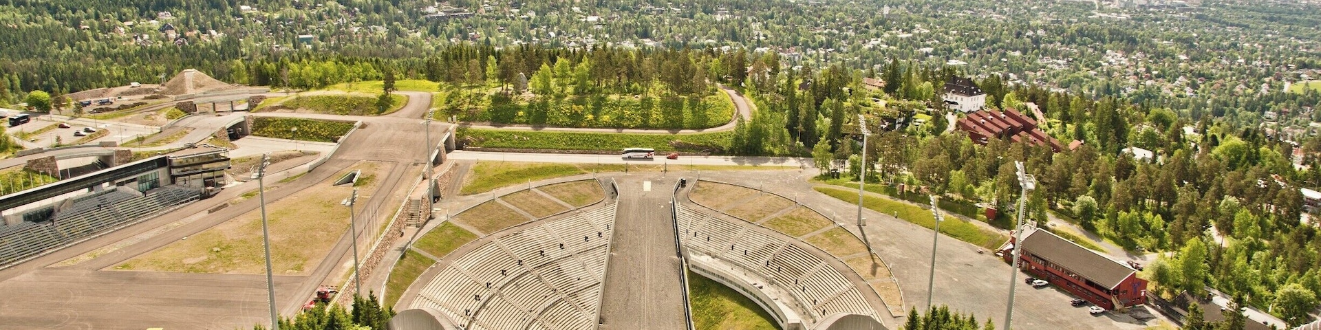 The ski jumping hill in Oslo, built in 1892, has amazing views of the city and surrounding hills and lakes. It has been renovated several times over the years and has hosted the 1952 Winter Olympics. #StunningStructures #lifeatexpedia #aboveitall