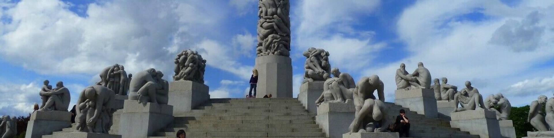 Vigeland Park is a unique sculpture park that explores the human experience through all stages of life. Very beautiful.