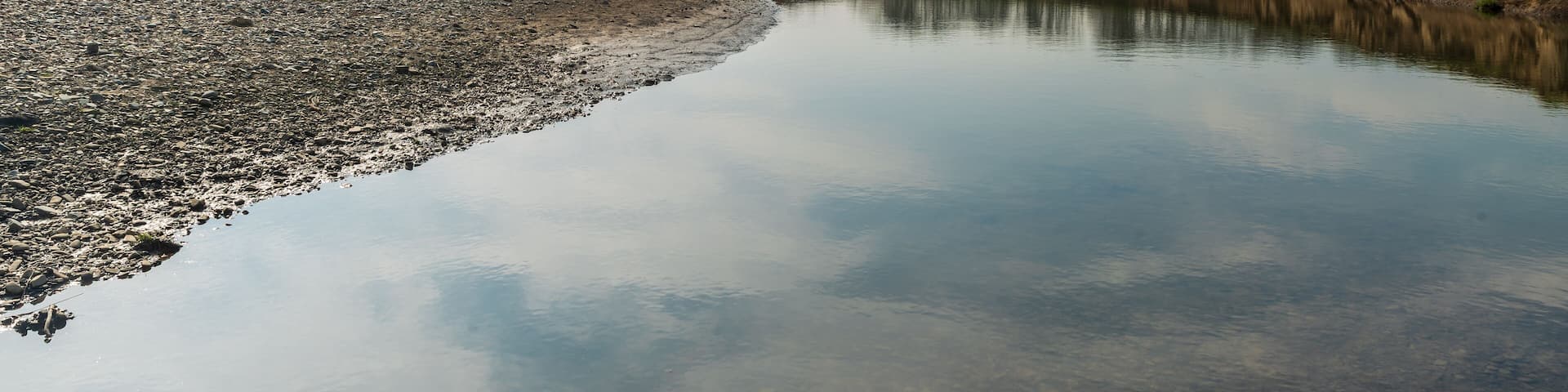 Odra river near confluence with Ondrejnice river in CHKO Poodri in Czech republic