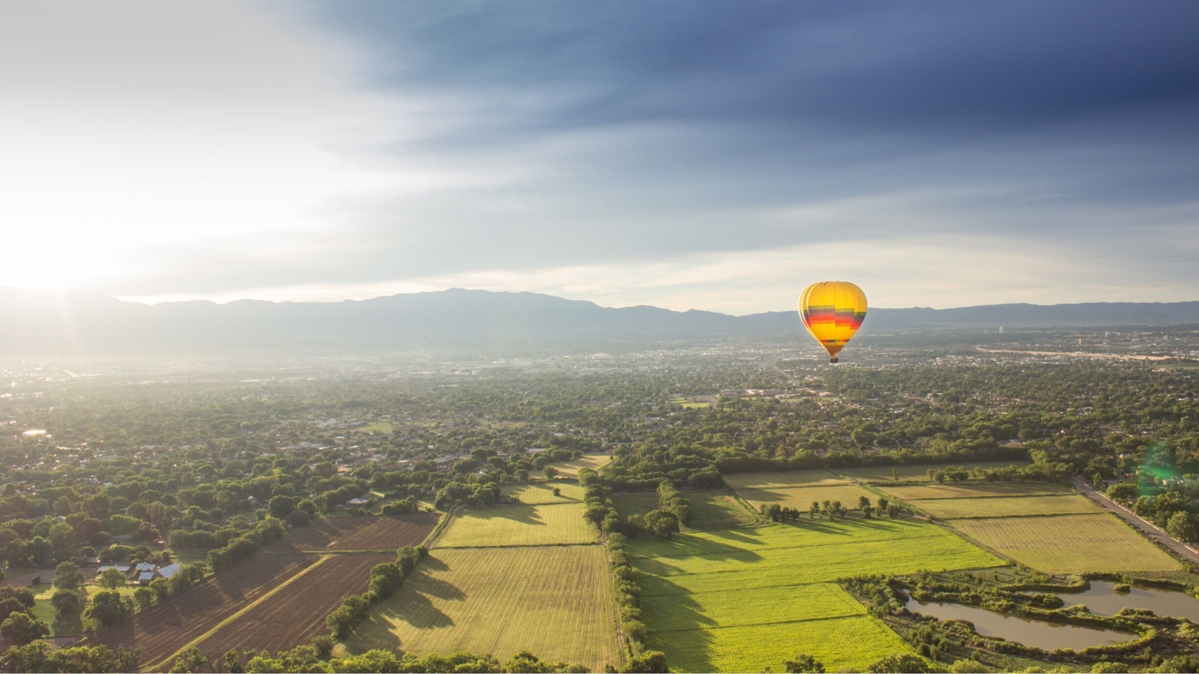 Rainbow Ryders gives balloon rides daily and you can get magnificent views all year round. My favorite times are in the summer and fall. 