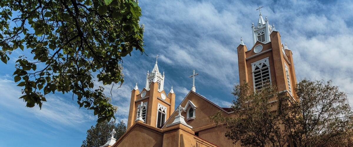 San Felipe Catholic Church in Old Town Albuquerque.