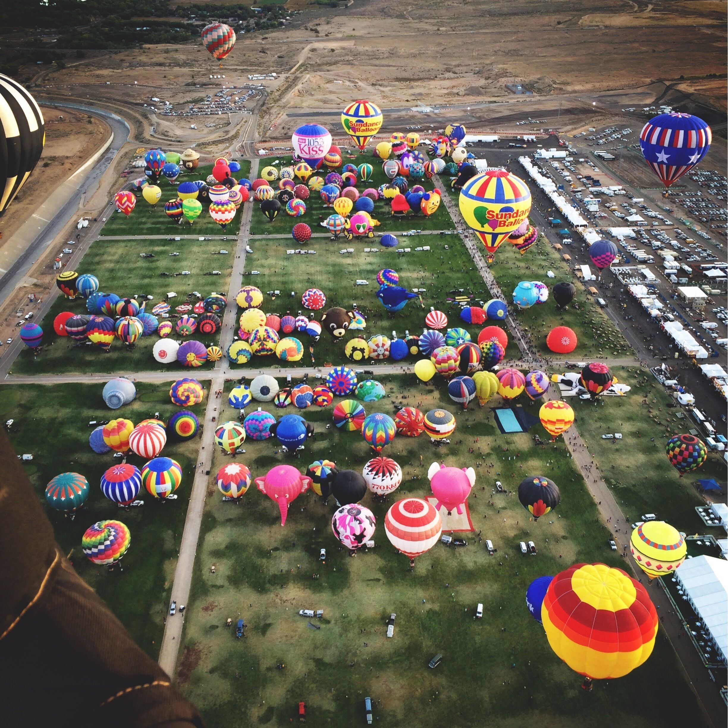 Lifting off at the 2014 Albuquerque International Balloon Fiesta. Great experience.