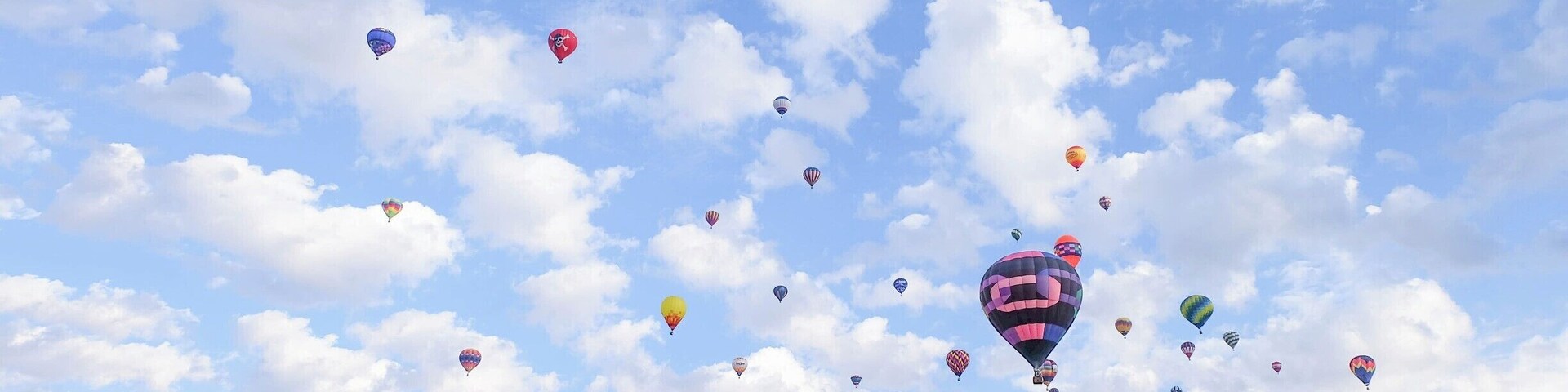 The mass ascension ceremonies at the Albuquerque International Balloon Fiesta!