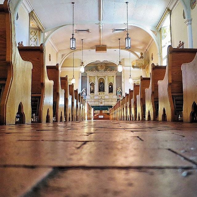 Beautiful and old church in Old Town Albuqerque, NM