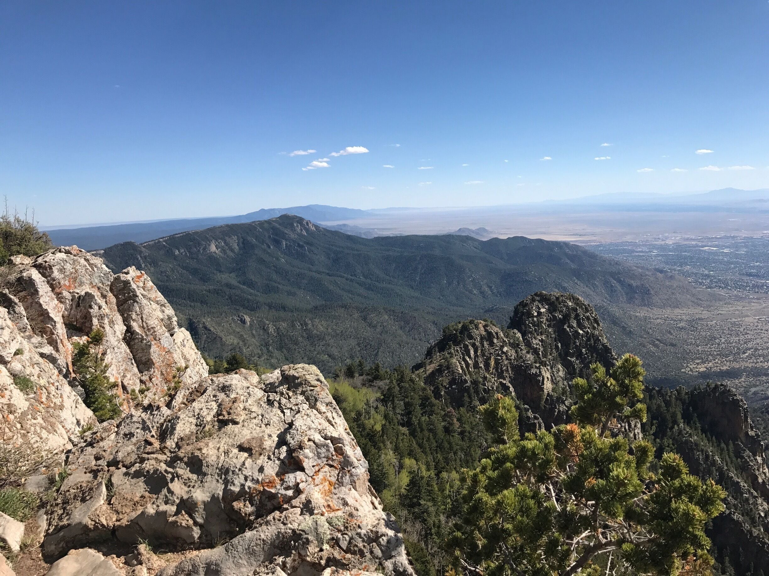 View from the top of the Sandias in Albuquerque, NM. Worth every step of eight miles uphill #takeahike