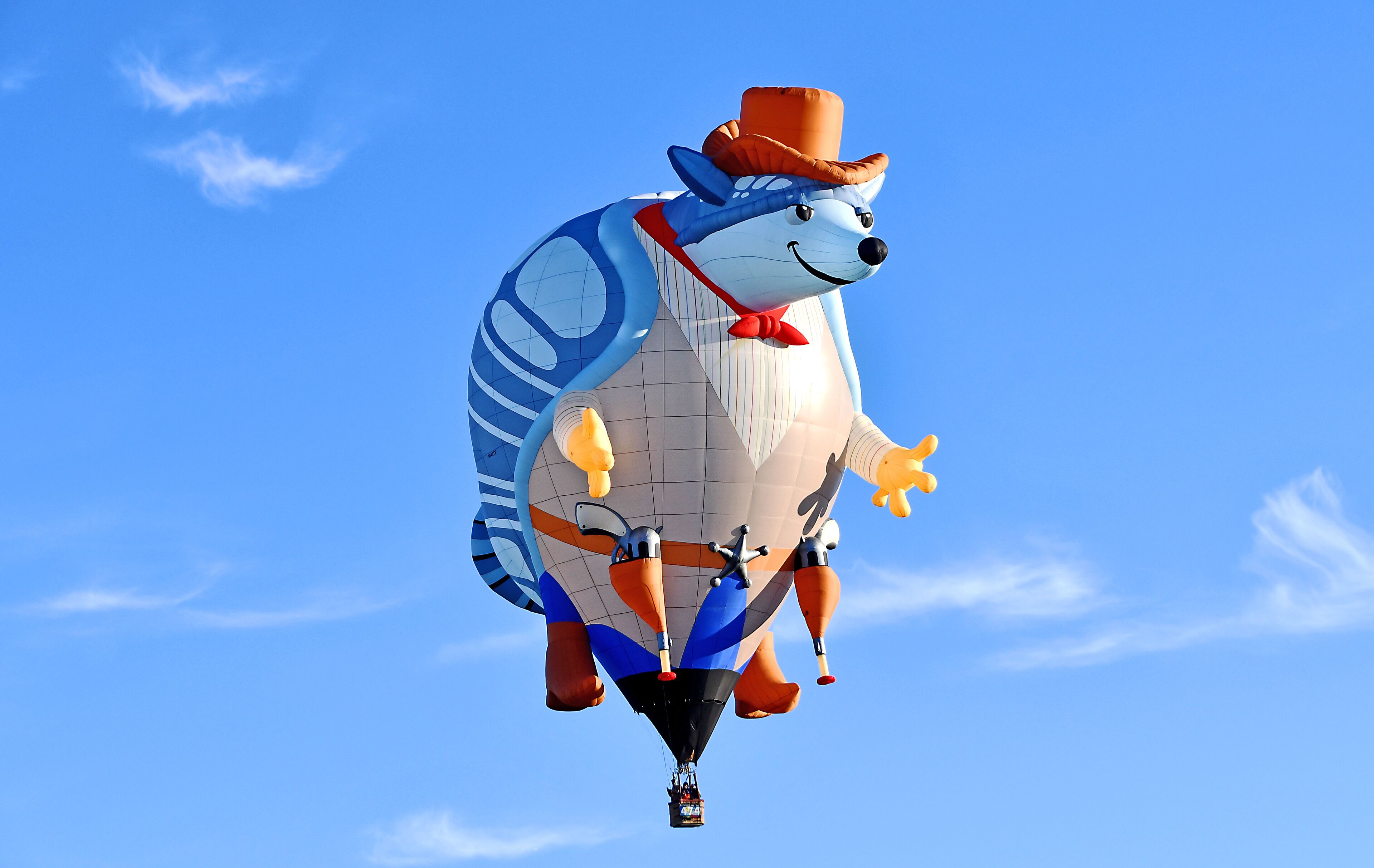 One of the many cool speciality balloons that flew on the last Saturday of the fiesta.