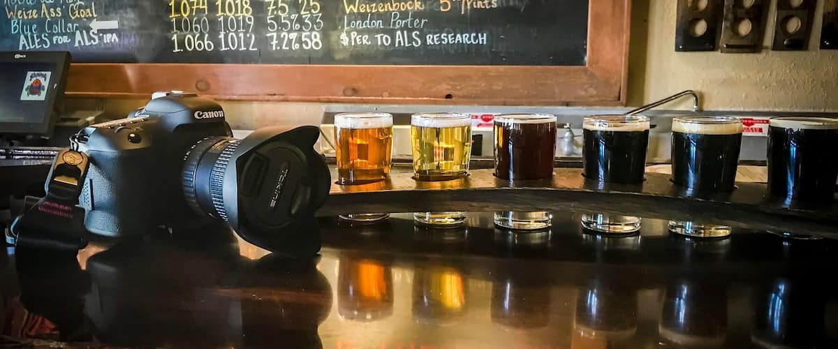 Quick stop for refreshments at la cumbre brewing on girard off candelaria.