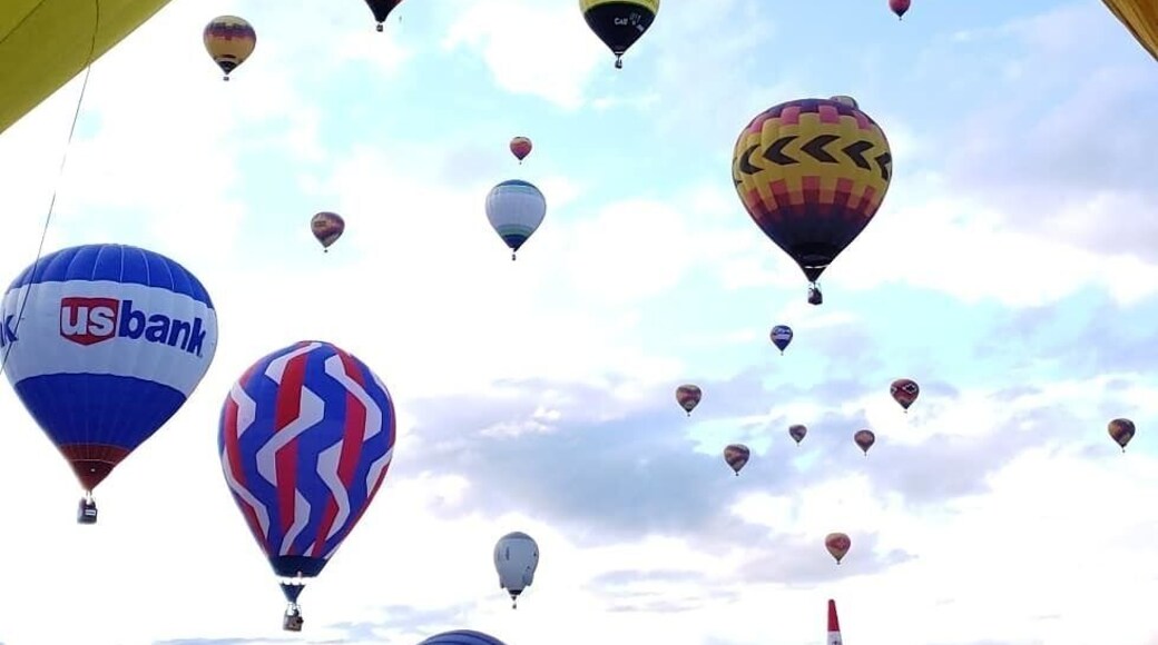 Annual Balloon Festival. A great event to attend to just see all the different balloons or even go up in one.
