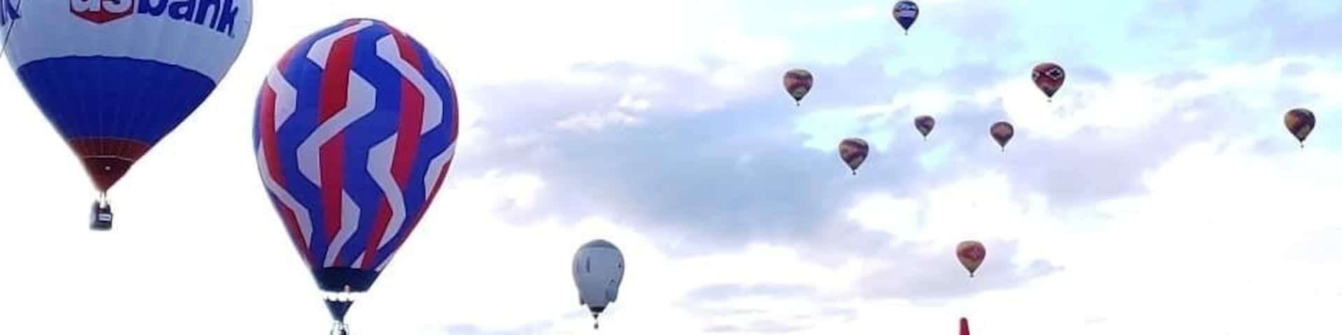 Annual Balloon Festival. A great event to attend to just see all the different balloons or even go up in one.