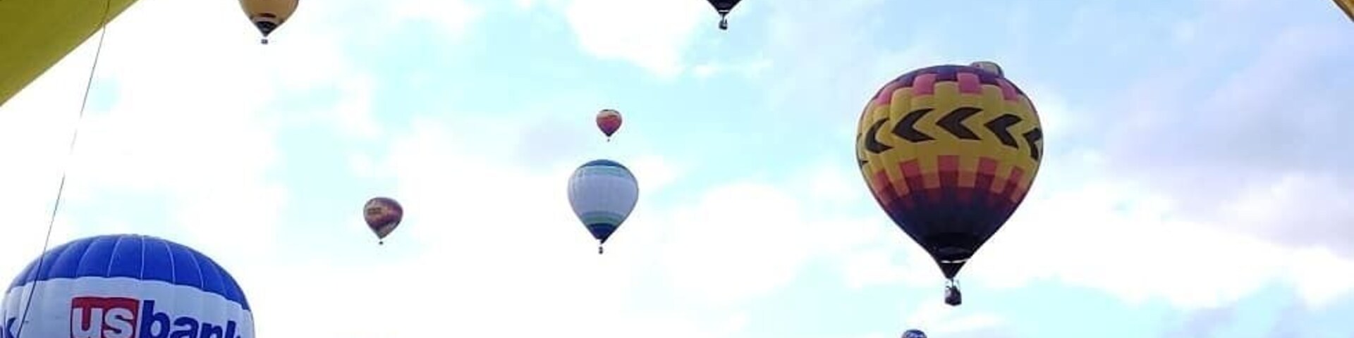 Annual Balloon Festival. A great event to attend to just see all the different balloons or even go up in one.