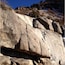 Came across a large rock face being scaled by climbers on a Sandia foothills trail. Gorgeous hike and lots of fun watching these adventurers climb and rappel!