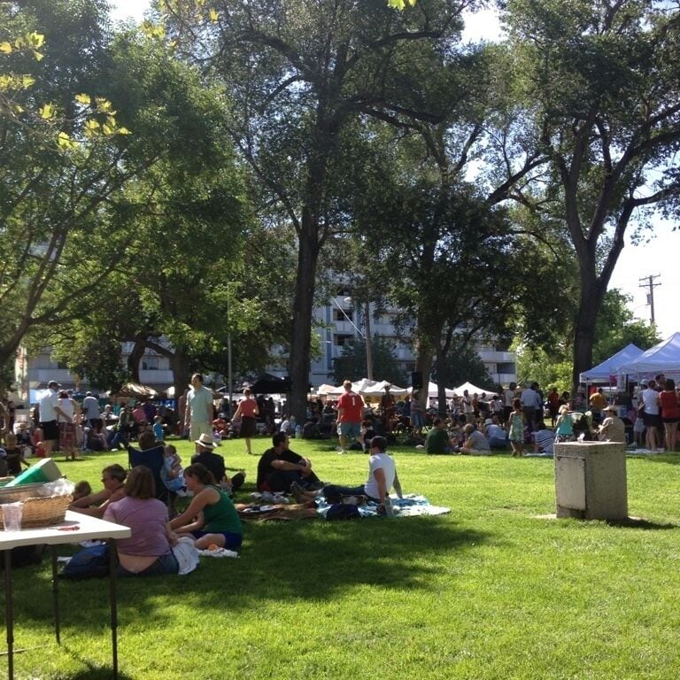 This is the place to be on Saturday morning: live music, fresh produce, hand-crafted goods, and children dancing like gypsies!
